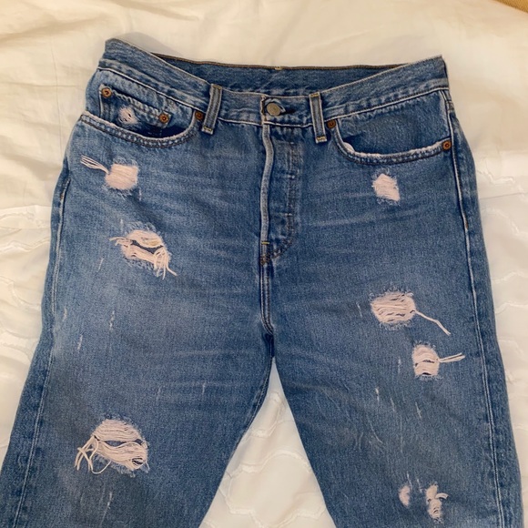 Levi’s Distressed Mom Jeans - Picture 2 of 3